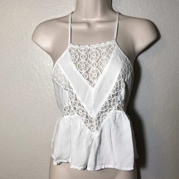 L.A. Hearts lace peplum halter top - Picture 2 of 6